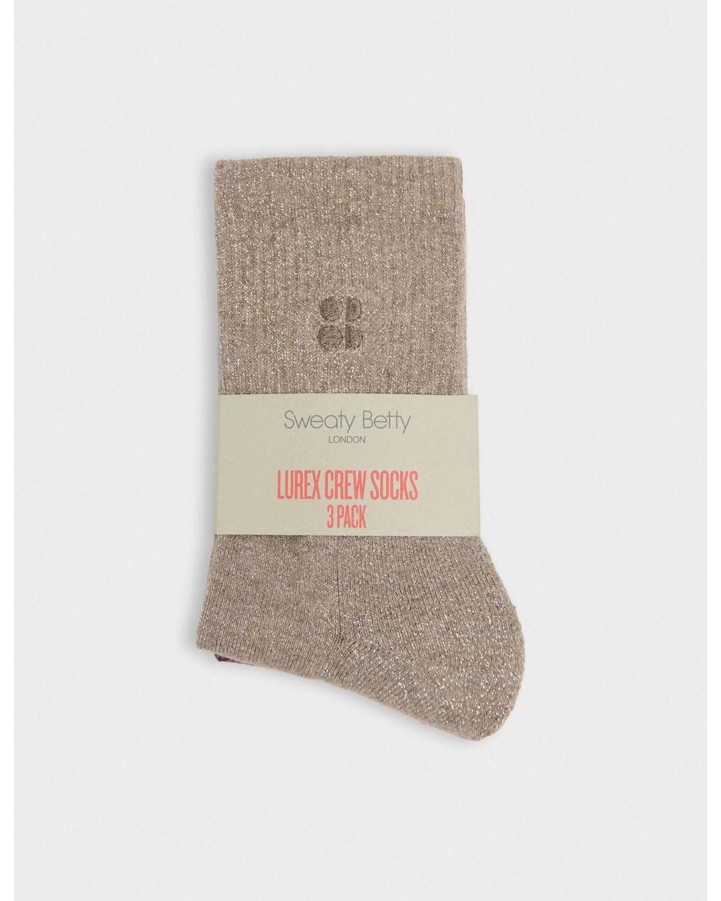 Sweaty Betty White Women's Lurex Crew Socks 3 Pack