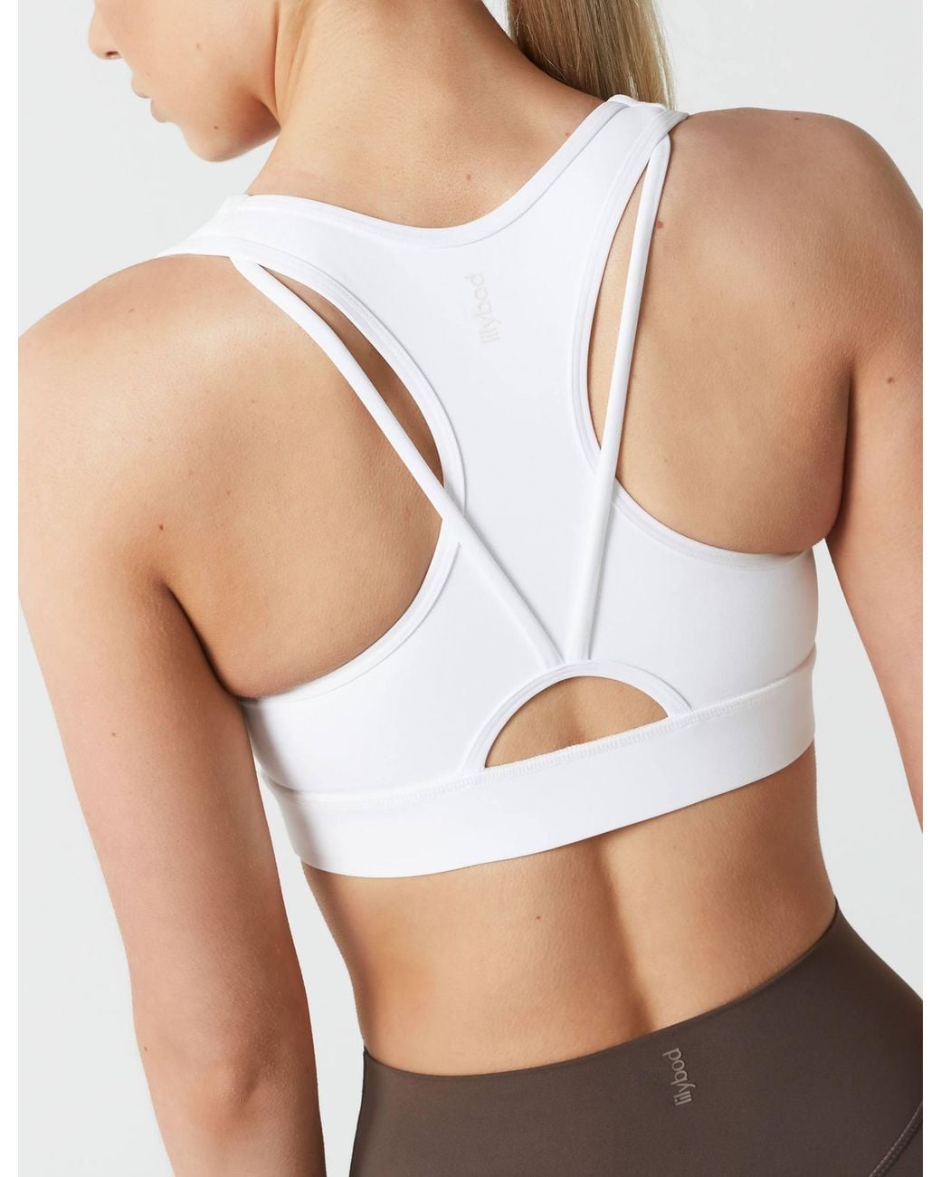 Lilybod White Women's Frankie Cloud-core Sports Bra