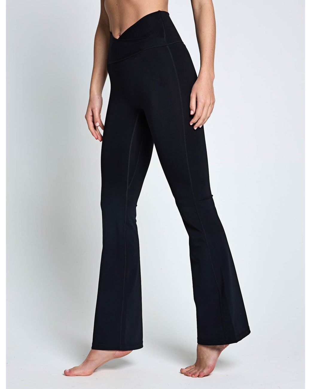 Adidas Blue Women's 3-stripes Studio All Me Flare X-over leggings