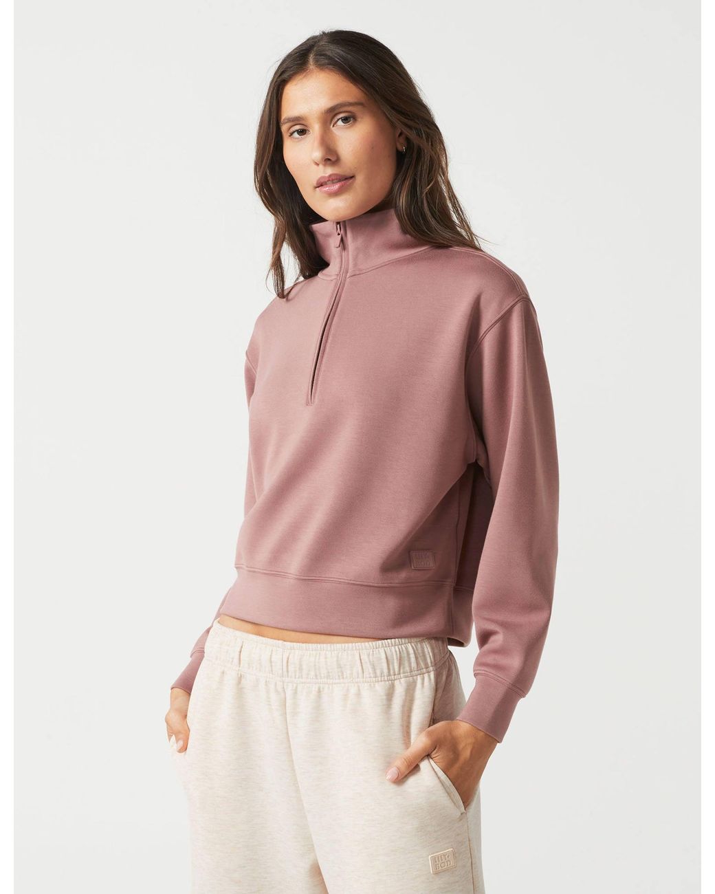 Lilybod Brown Women's Oxford Zip Sweat
