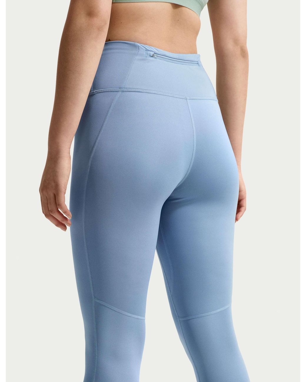 Nike Blue Women's Tempo High Waisted 7/8 Running leggings