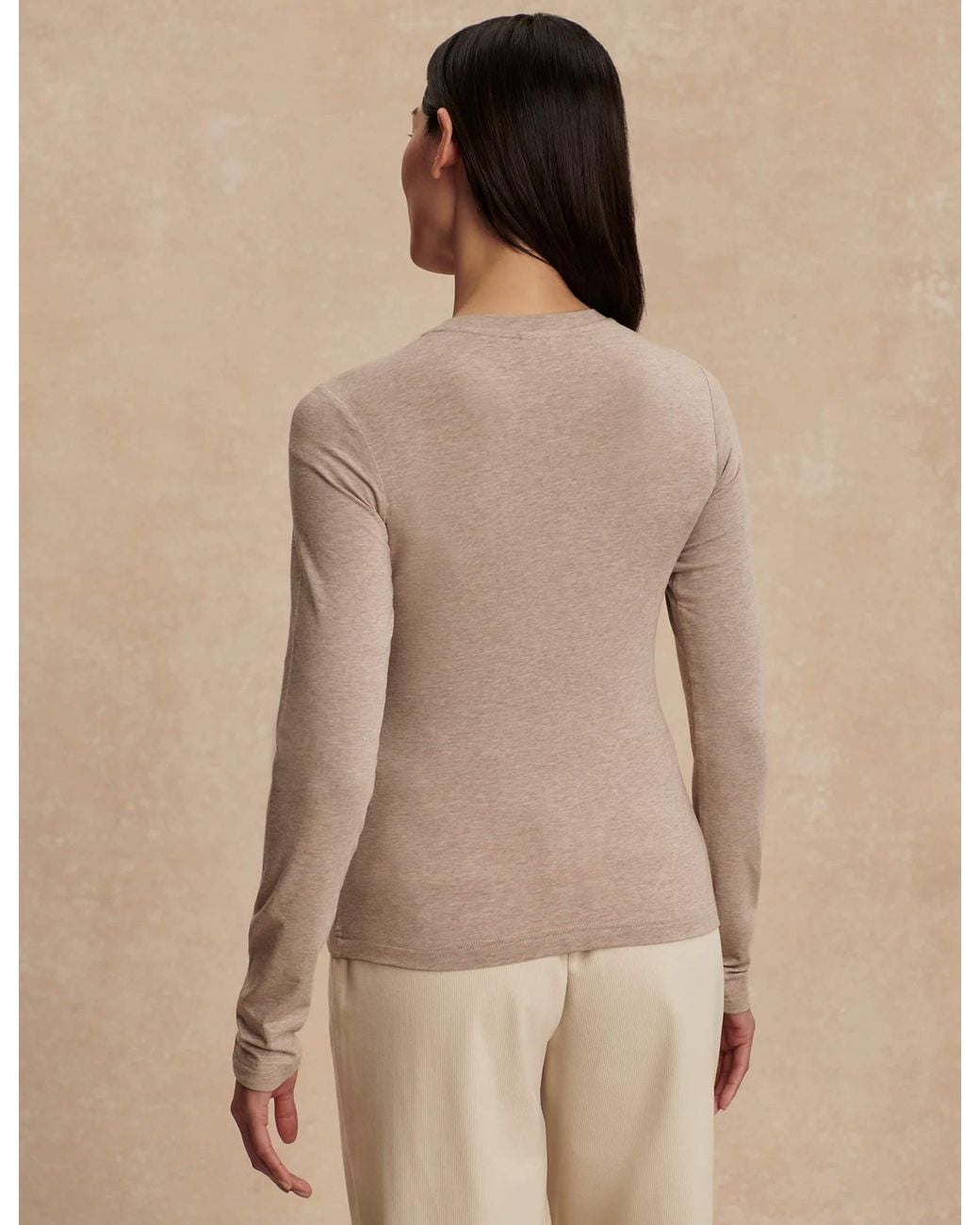 Varley Natural Women's Edna Long Sleeve Fitted Tee