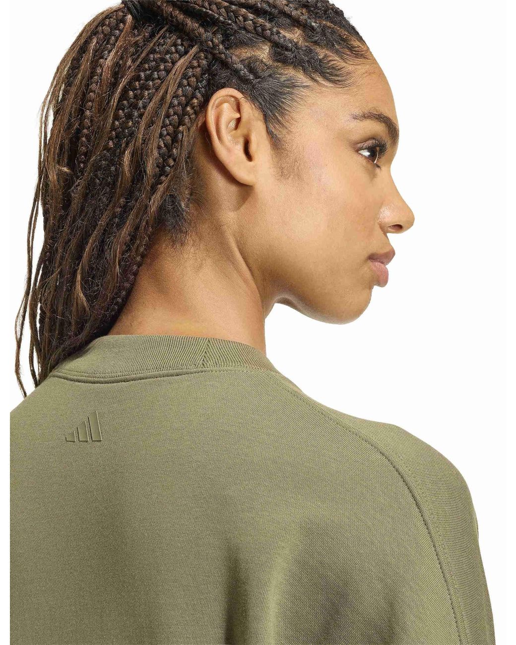 Adidas Green Women's Seasonal Essentials Colorpop Sweatshirt
