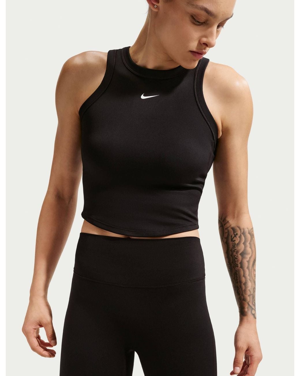 Nike Black Women's One High Waisted 8" Biker Shorts