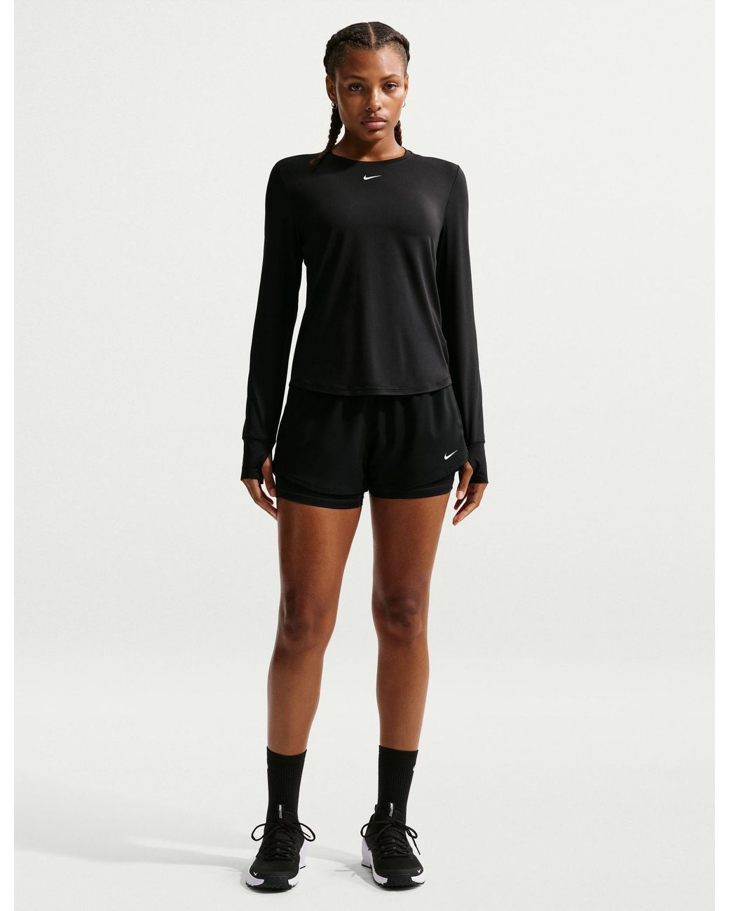 Nike Black Women's One Classic Dri-fit Long-sleeve Top