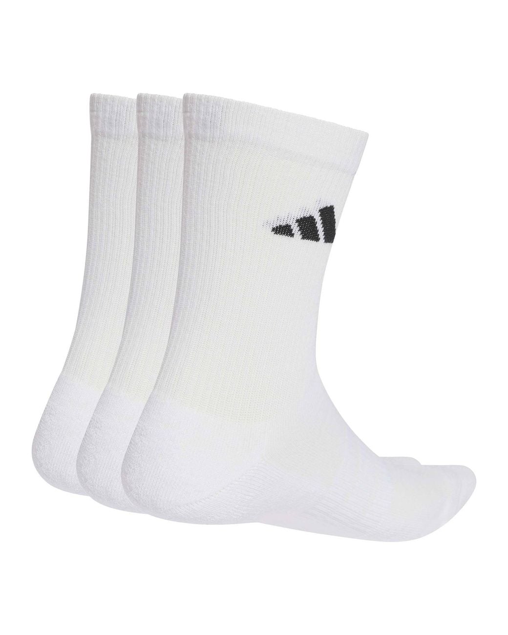 Adidas White Women's Cushioned Sportswear Crew Socks 3 Pair Pack