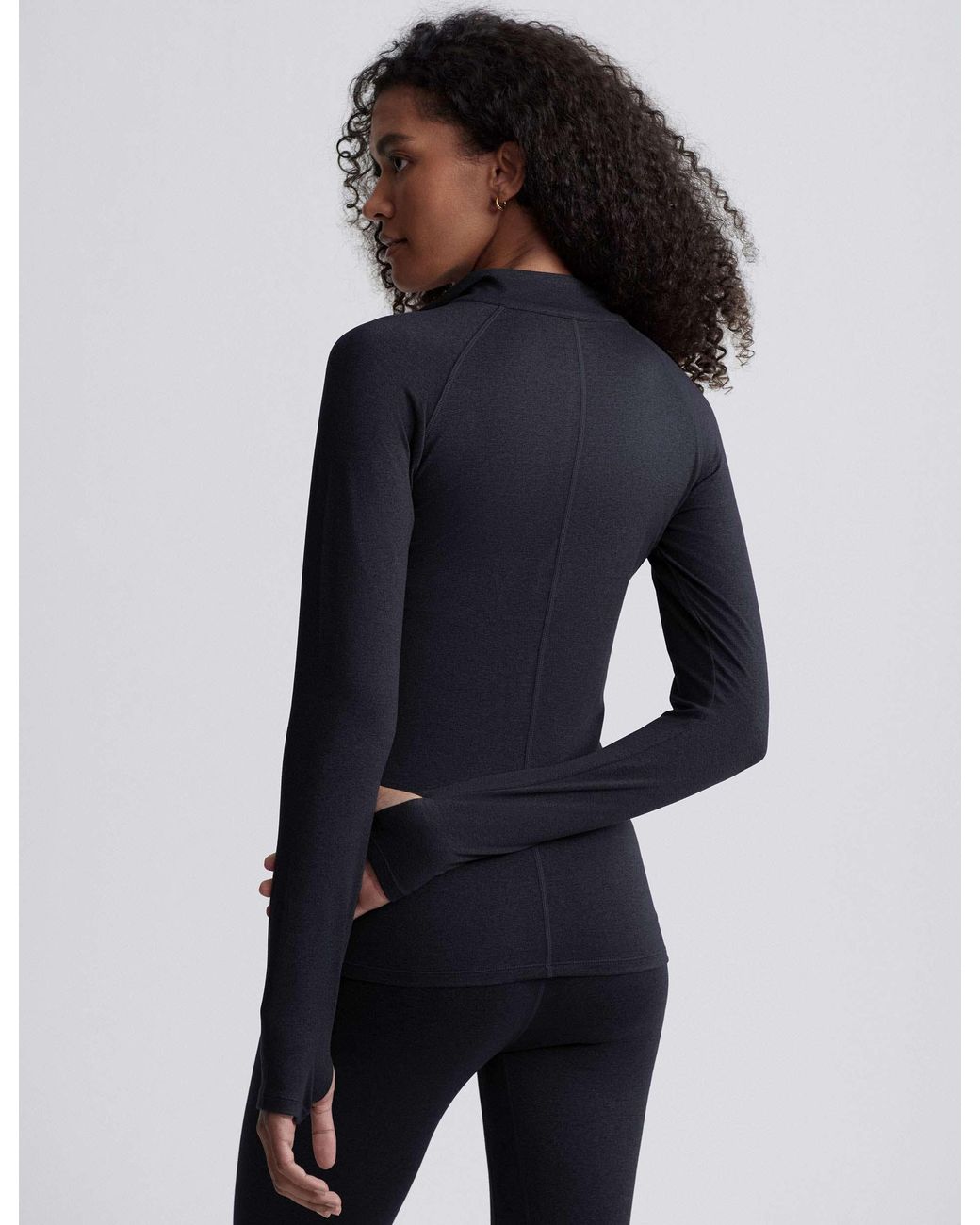 Varley Blue Women's Always Warm Half-zip Base Layer Top