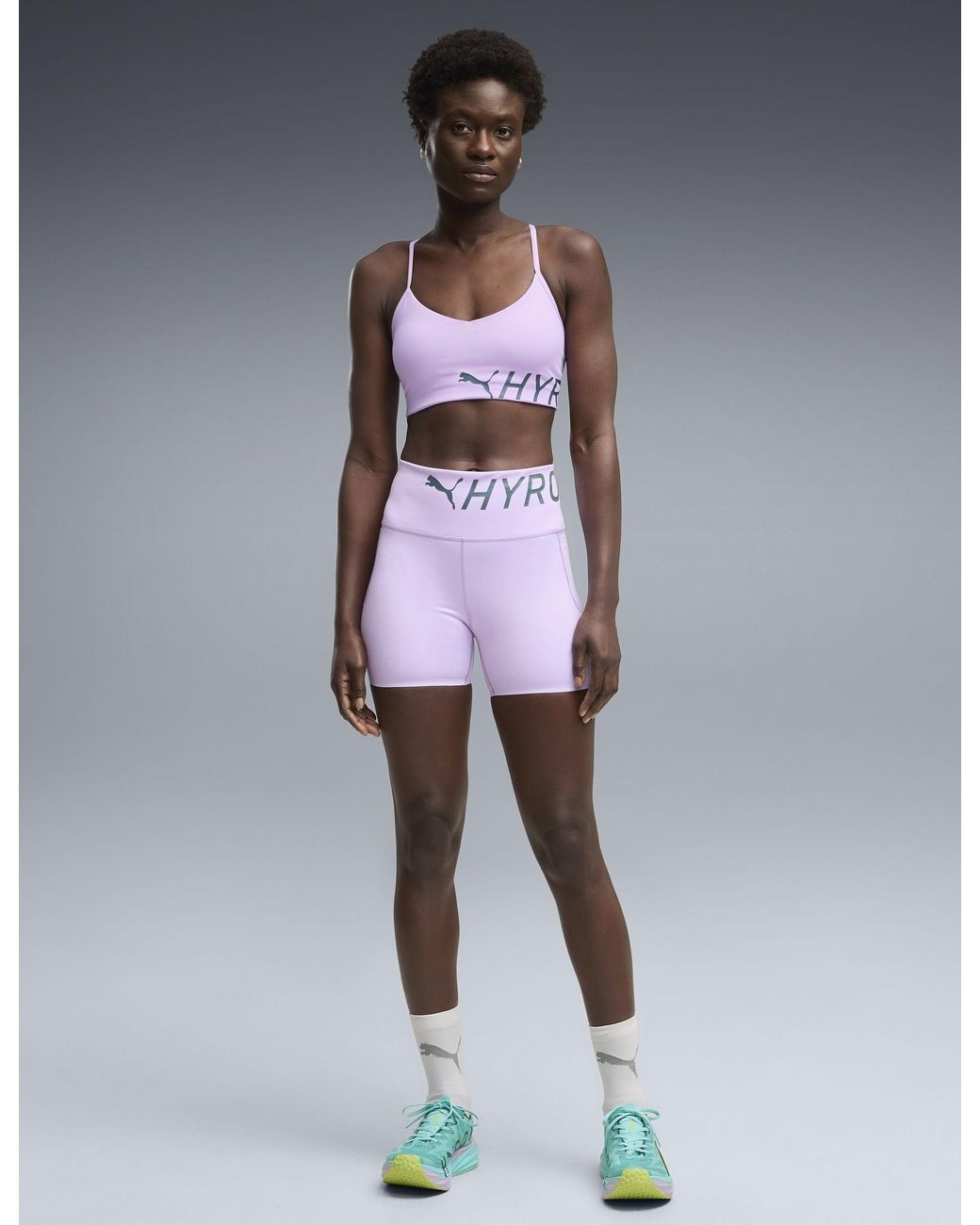 PUMA Purple Women's X Hyrox Strappy Pwrmode Sports Bra