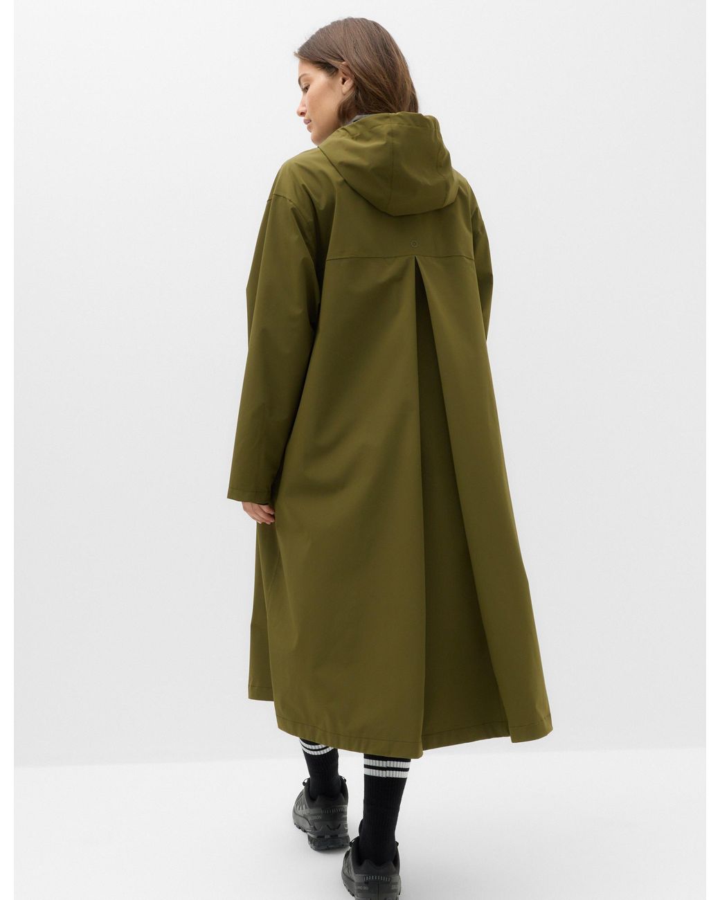 GOODMOVE Green Women's Stormwear Ultra Waterproof Pleat Back Parka