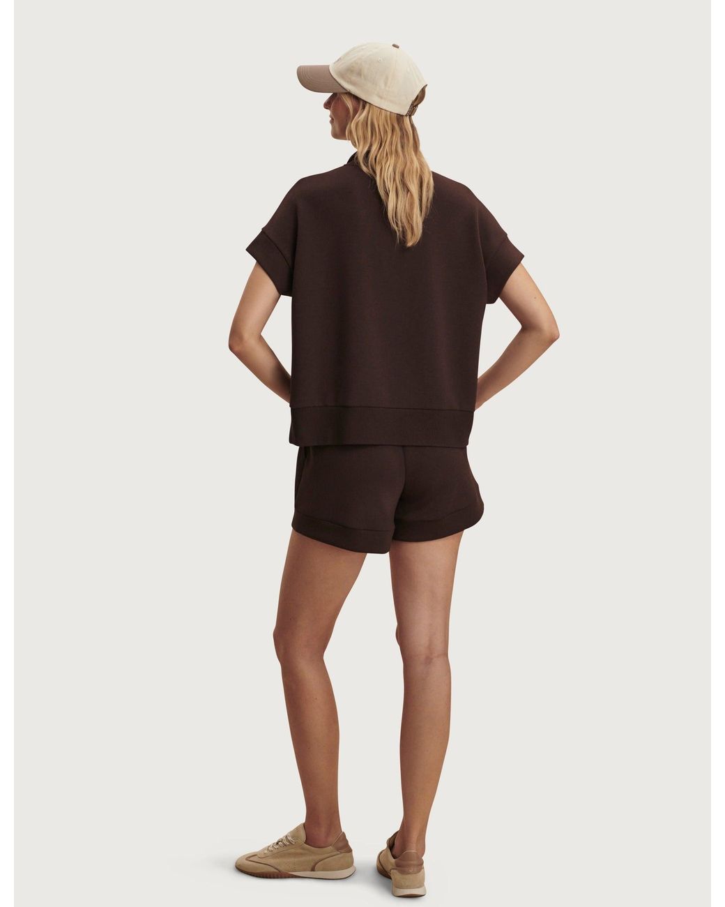 Varley Brown Women's The Ritchie Shorts Set