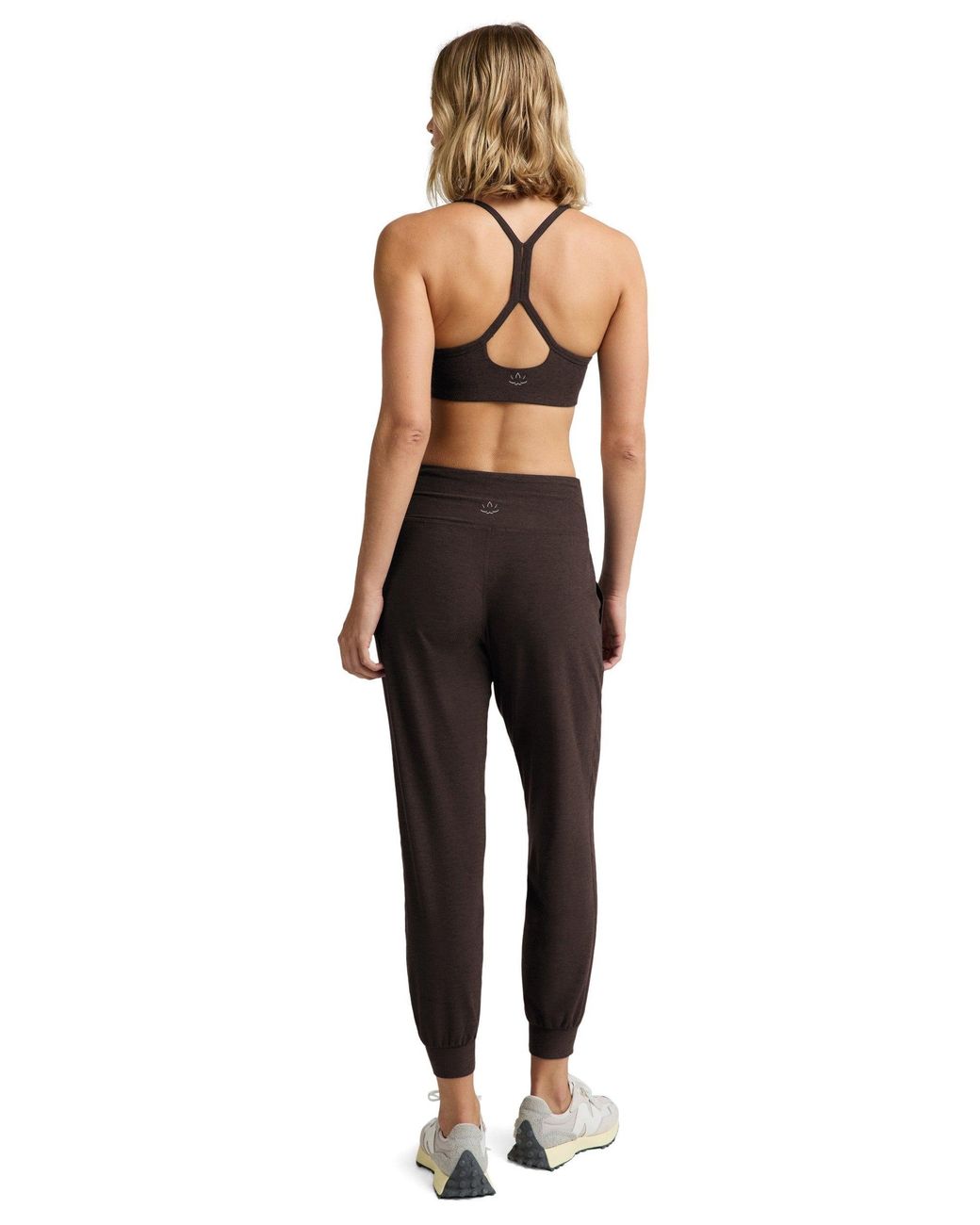 Beyond Yoga Black Women's Midweight Spacedye Midi jogger