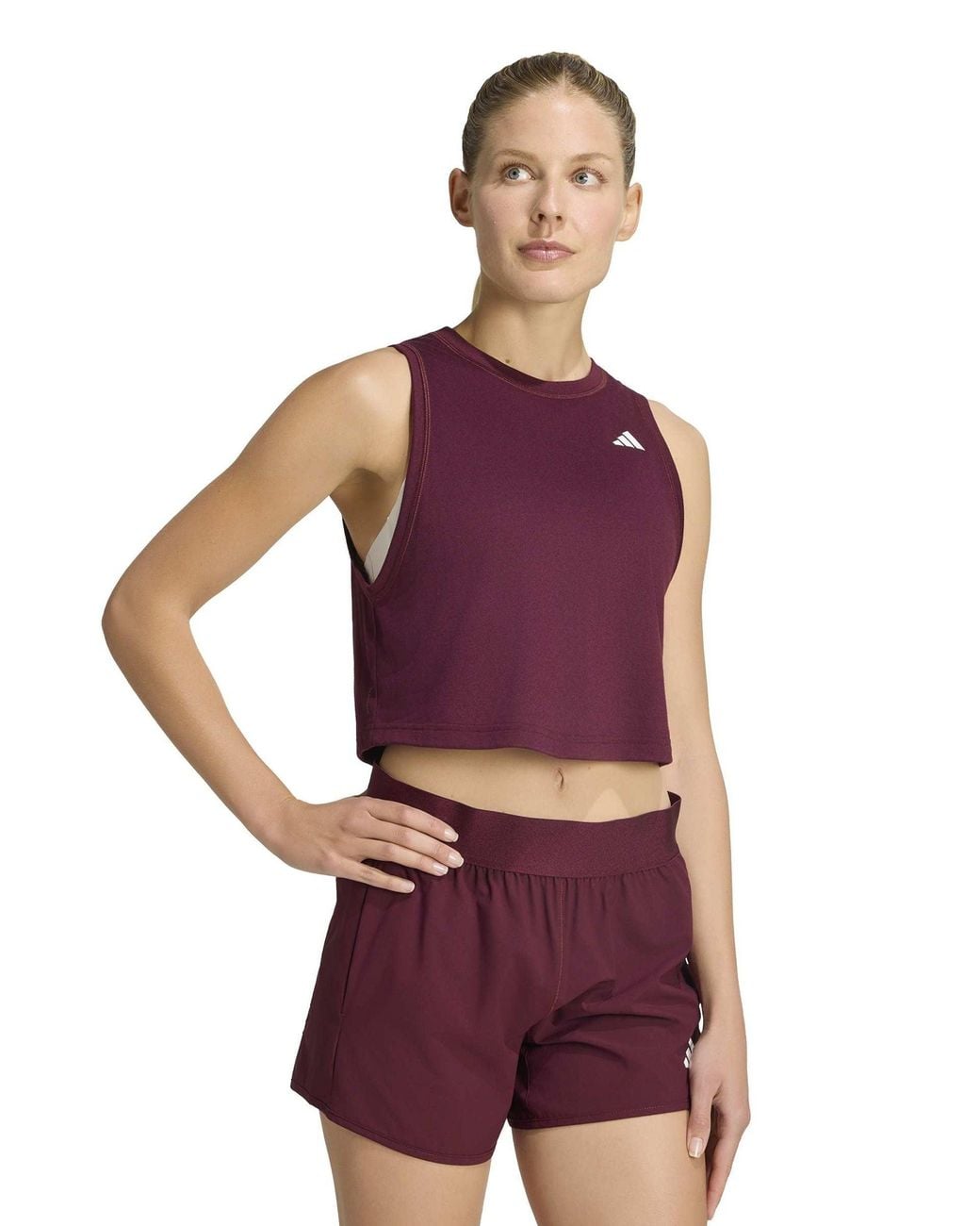 Adidas Purple Women's Train Essentials Boxy Workout Tank Top