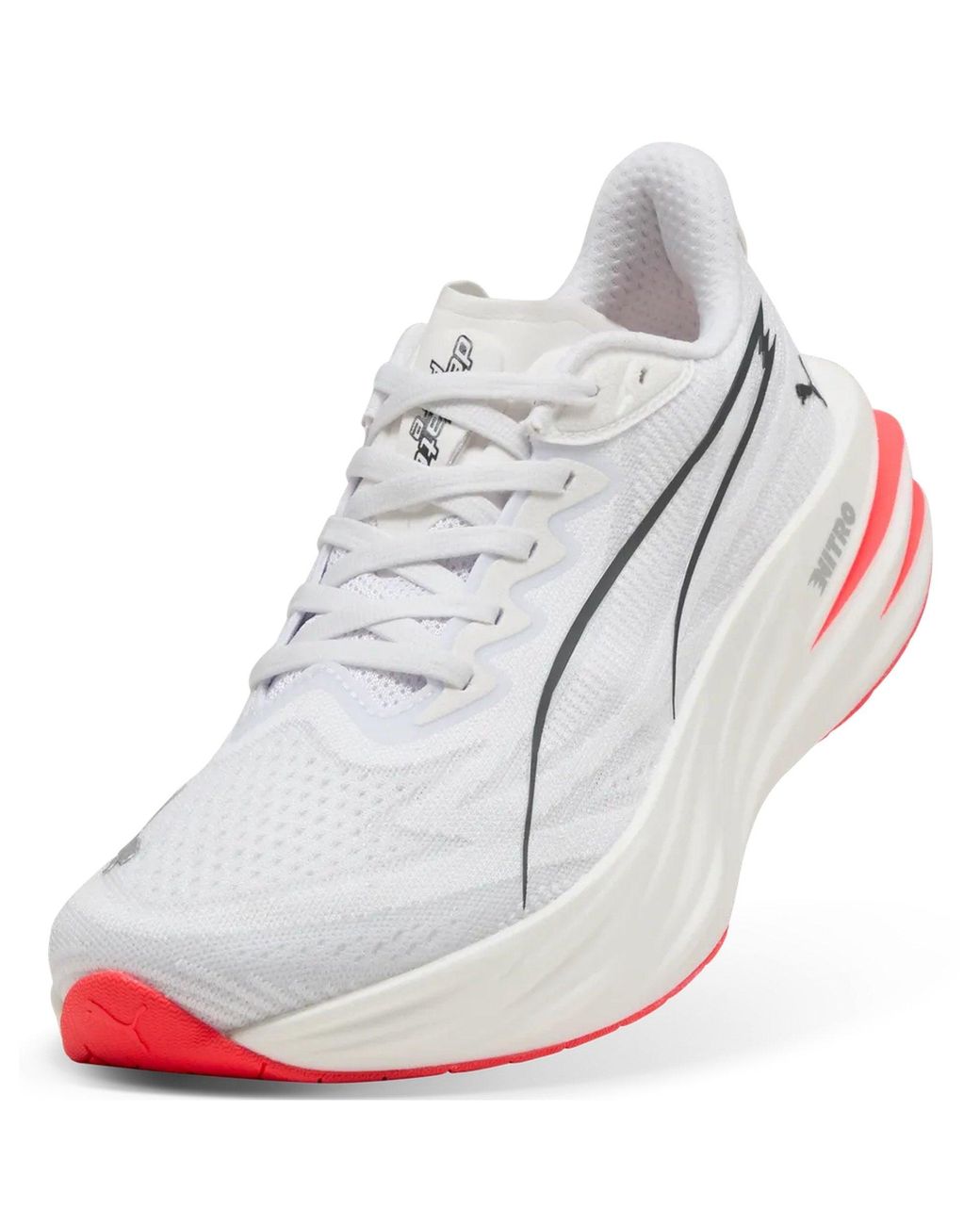 PUMA White Women's Deviate Pure Nitro Running Shoes