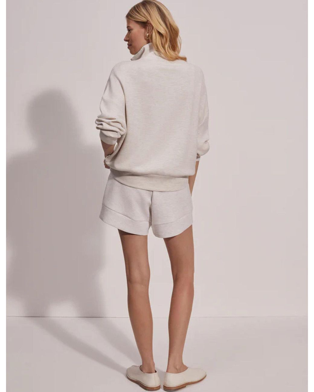 Varley White Women's Hawley Half Zip Sweat
