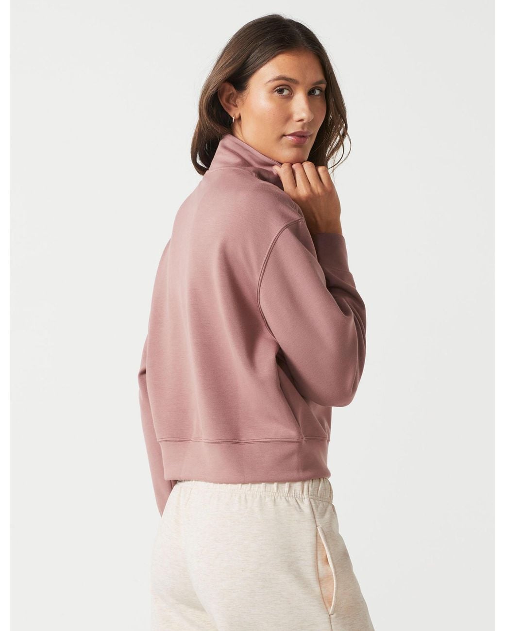 Lilybod Brown Women's Oxford Zip Sweat