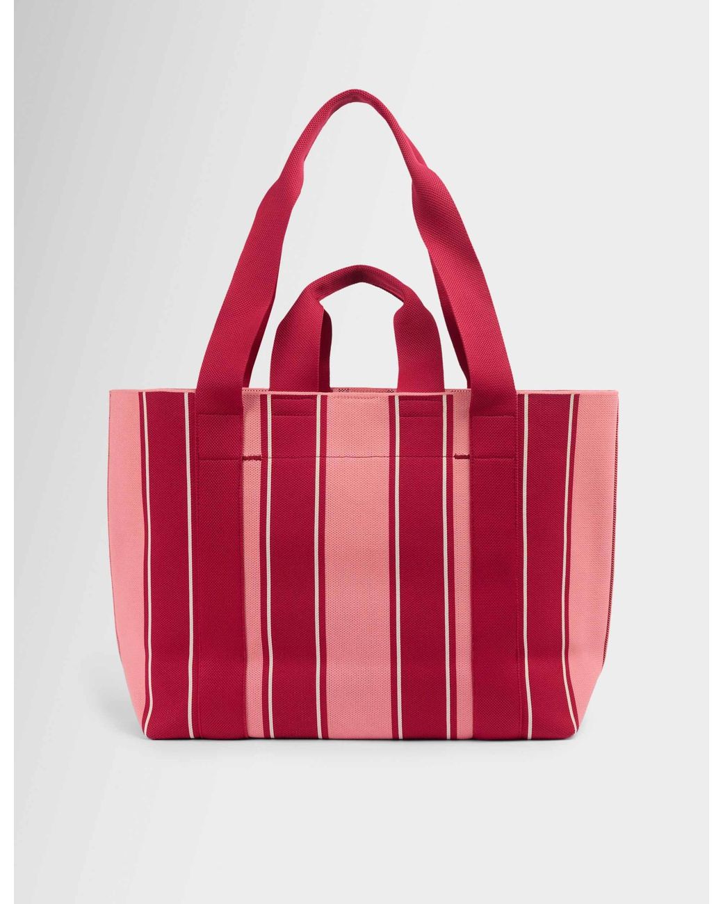 Sweaty Betty Red Women's Knitted Stripe Bag