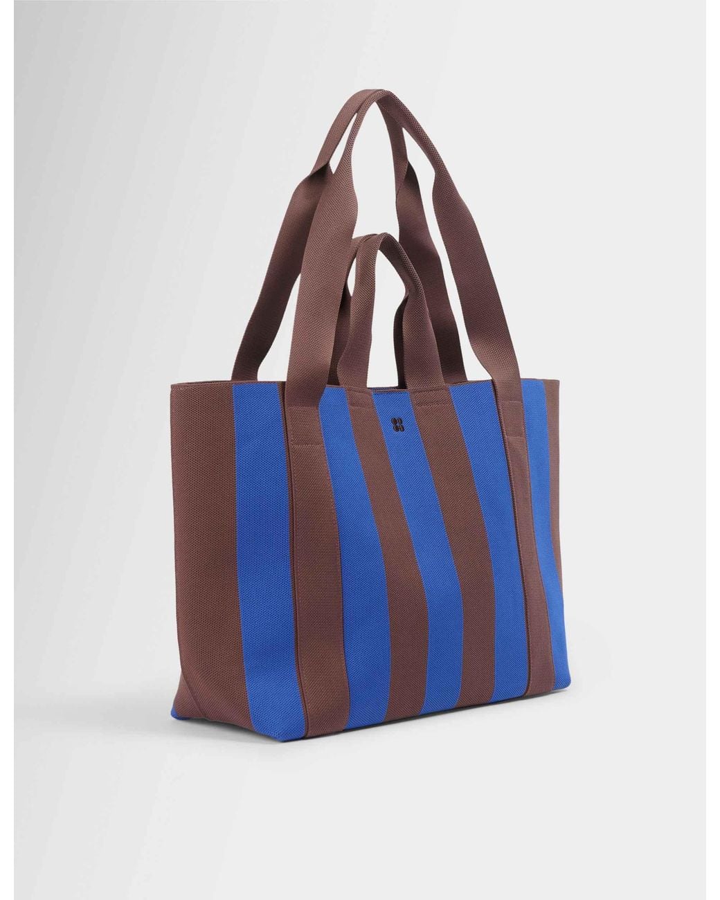 Sweaty Betty Blue Women's Knitted Stripe Bag