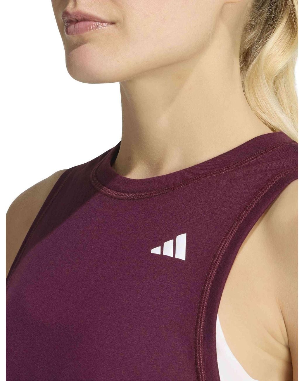 Adidas Purple Women's Train Essentials Boxy Workout Tank Top