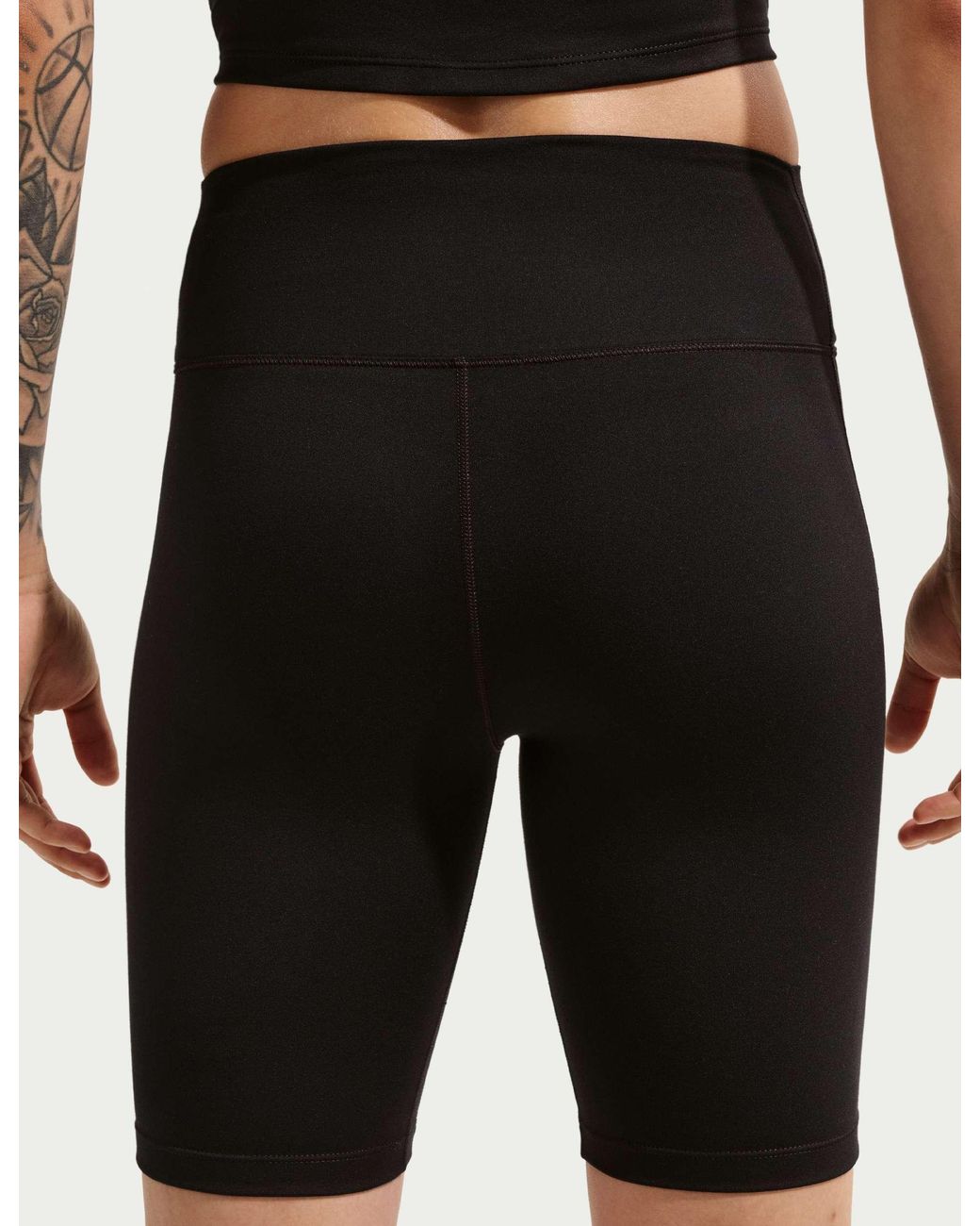 Nike Black Women's One High Waisted 8" Biker Shorts
