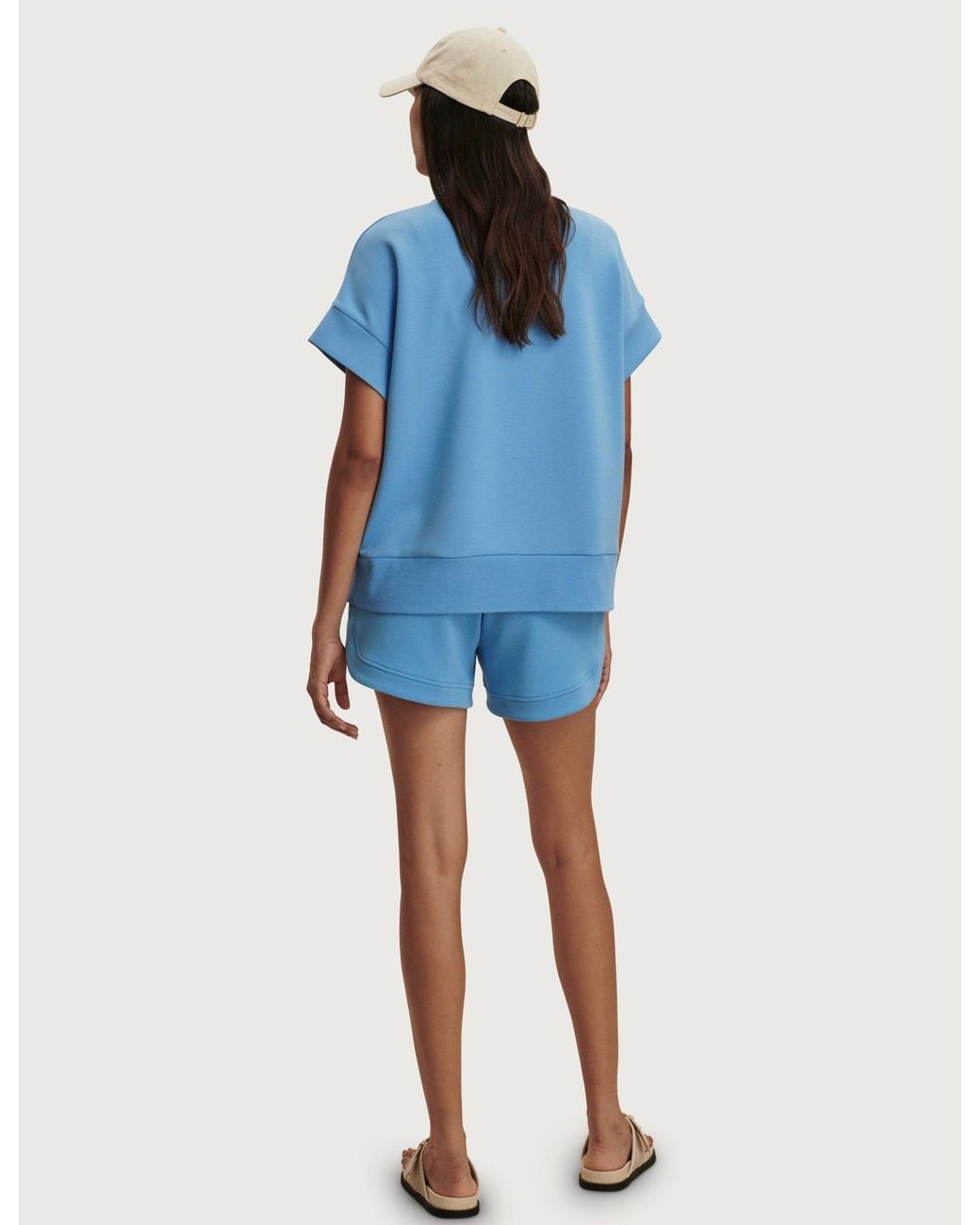 Varley Blue Women's The Ritchie Shorts Set