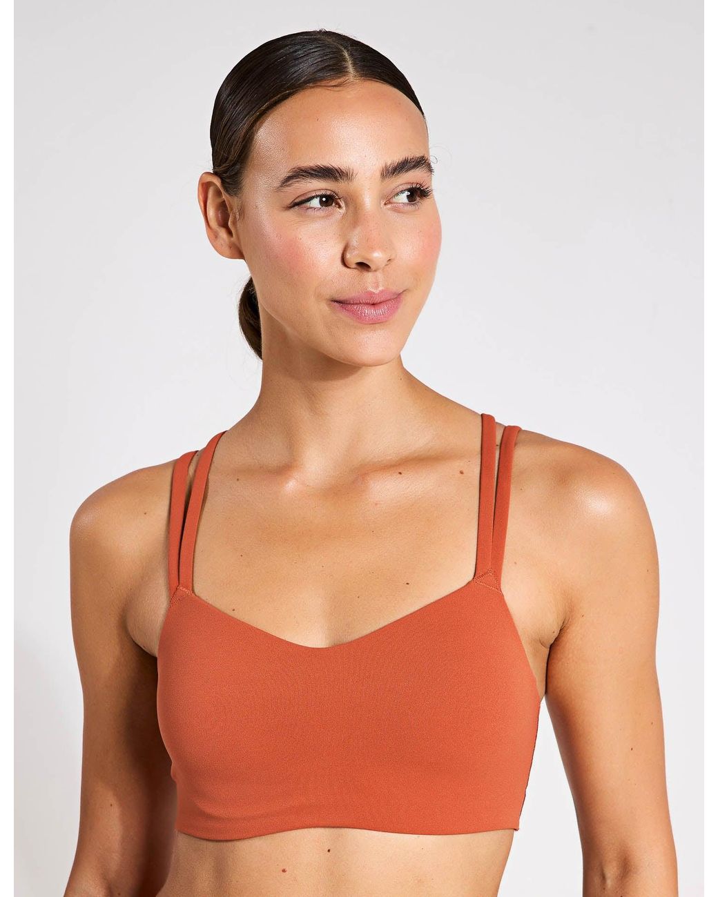 Orange nike bra sale