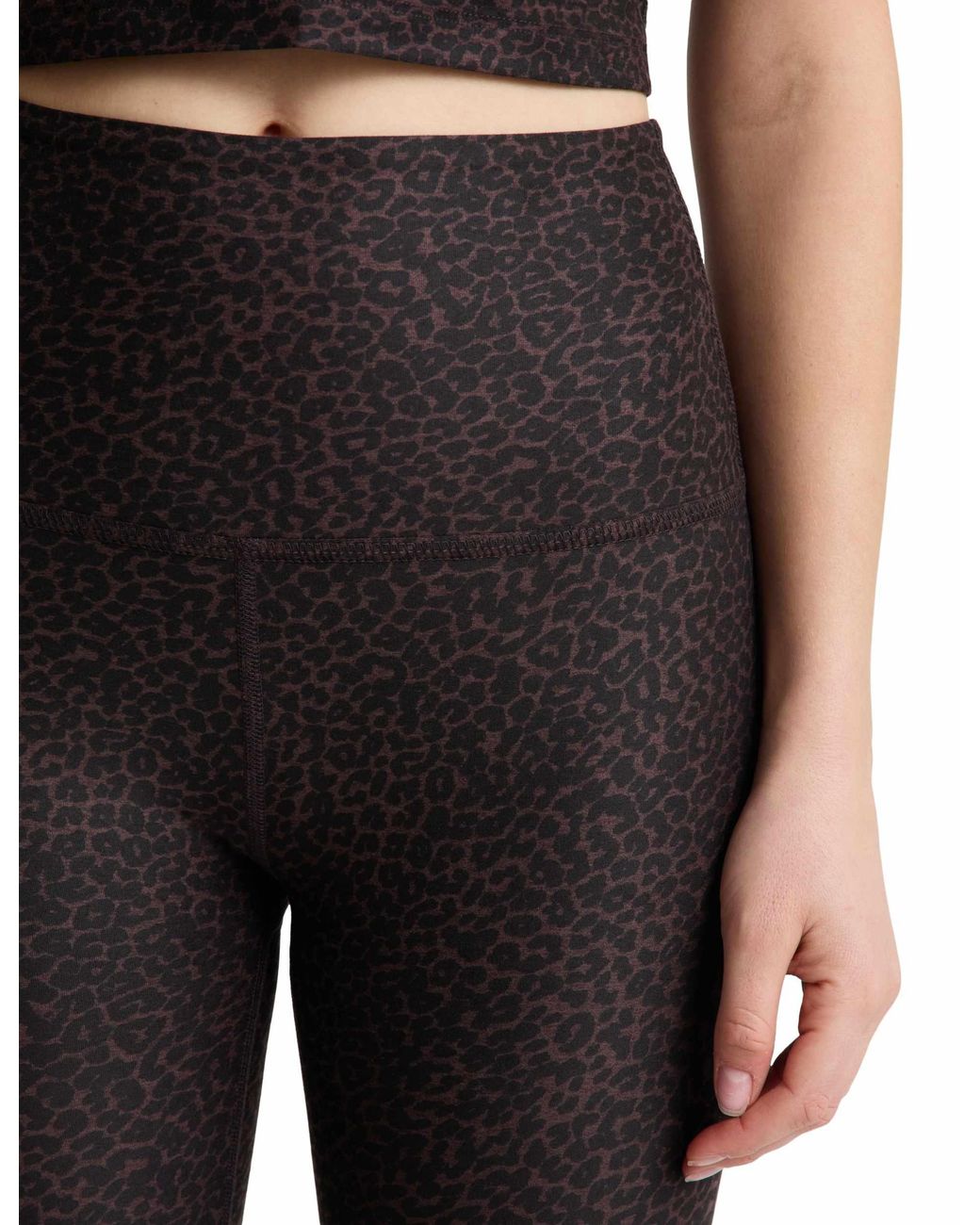 Beyond Yoga Black Women's Softmark Caught In The Midi High Waisted legging