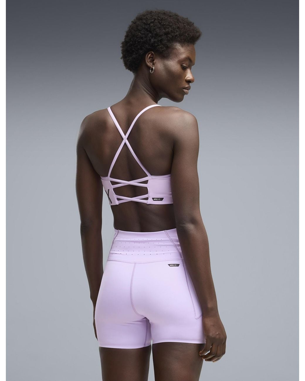 PUMA Purple Women's X Hyrox Strappy Pwrmode Sports Bra