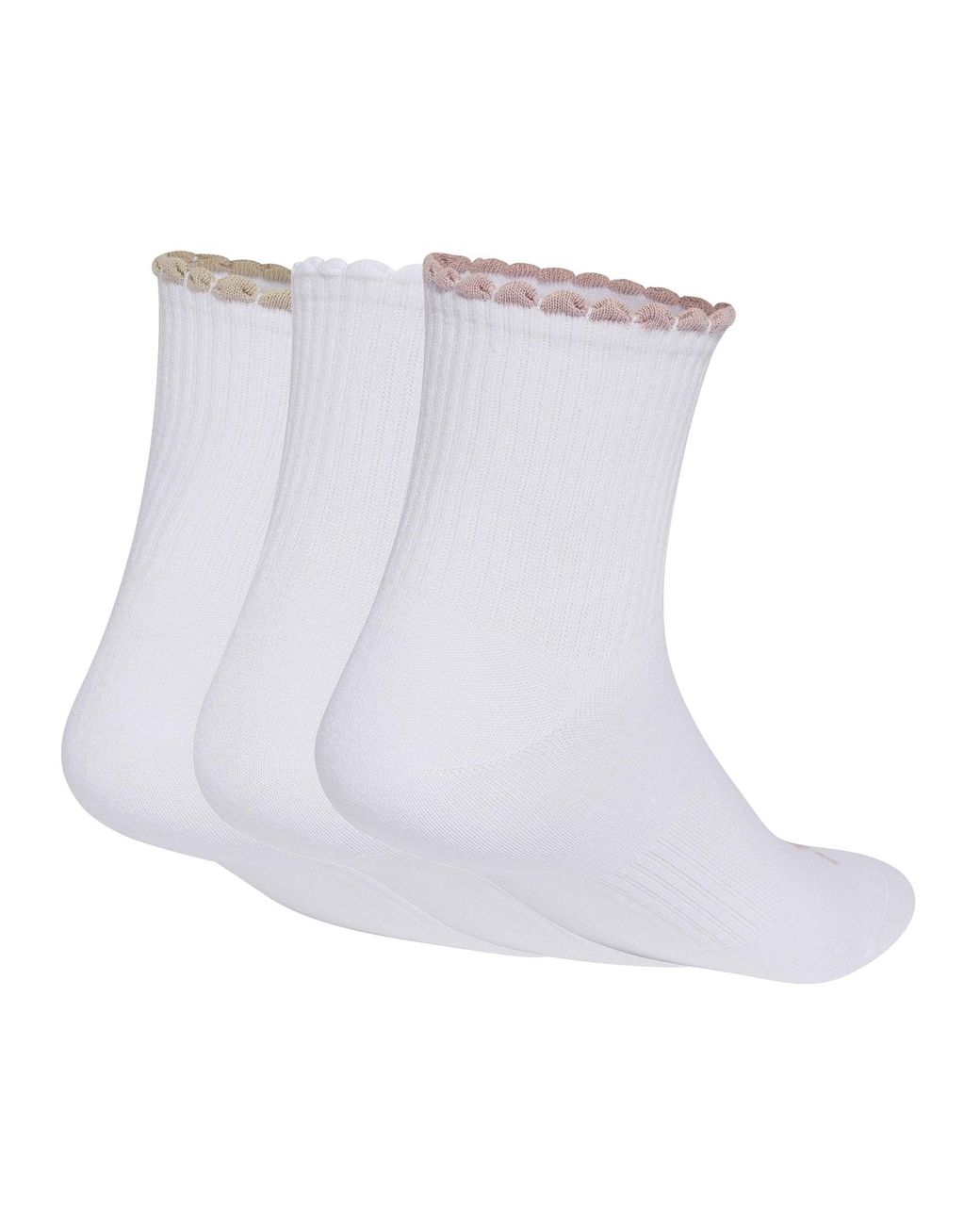 Adidas White Women's Quarter Sock 3 Pair Pack