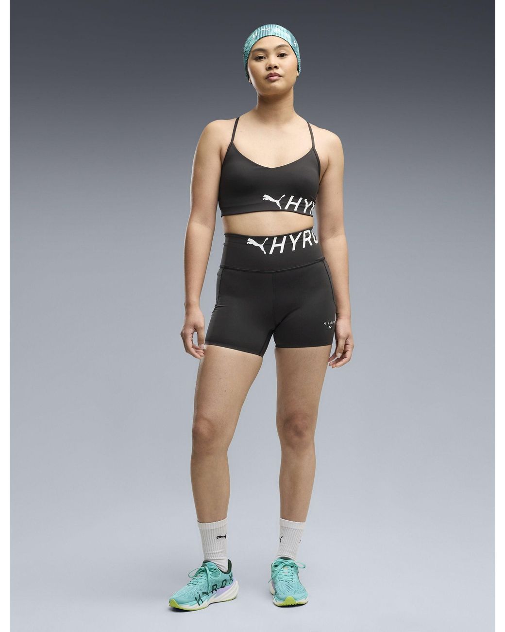 PUMA Blue Women's X Hyrox Strappy Pwrmode Sports Bra