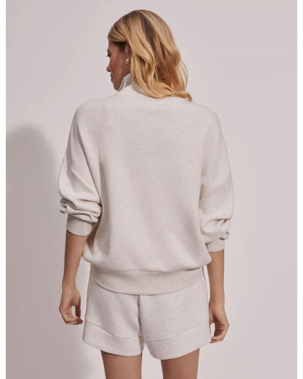Varley White Women's Hawley Half Zip Sweat