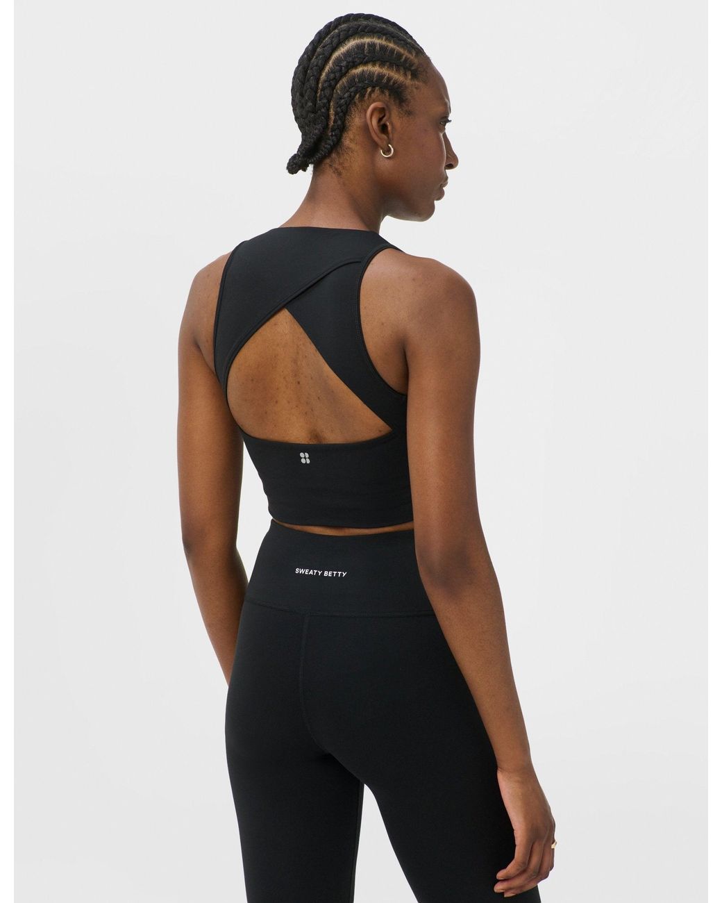 Sweaty Betty Black Women's All Day Wrap Longline Sports Bra