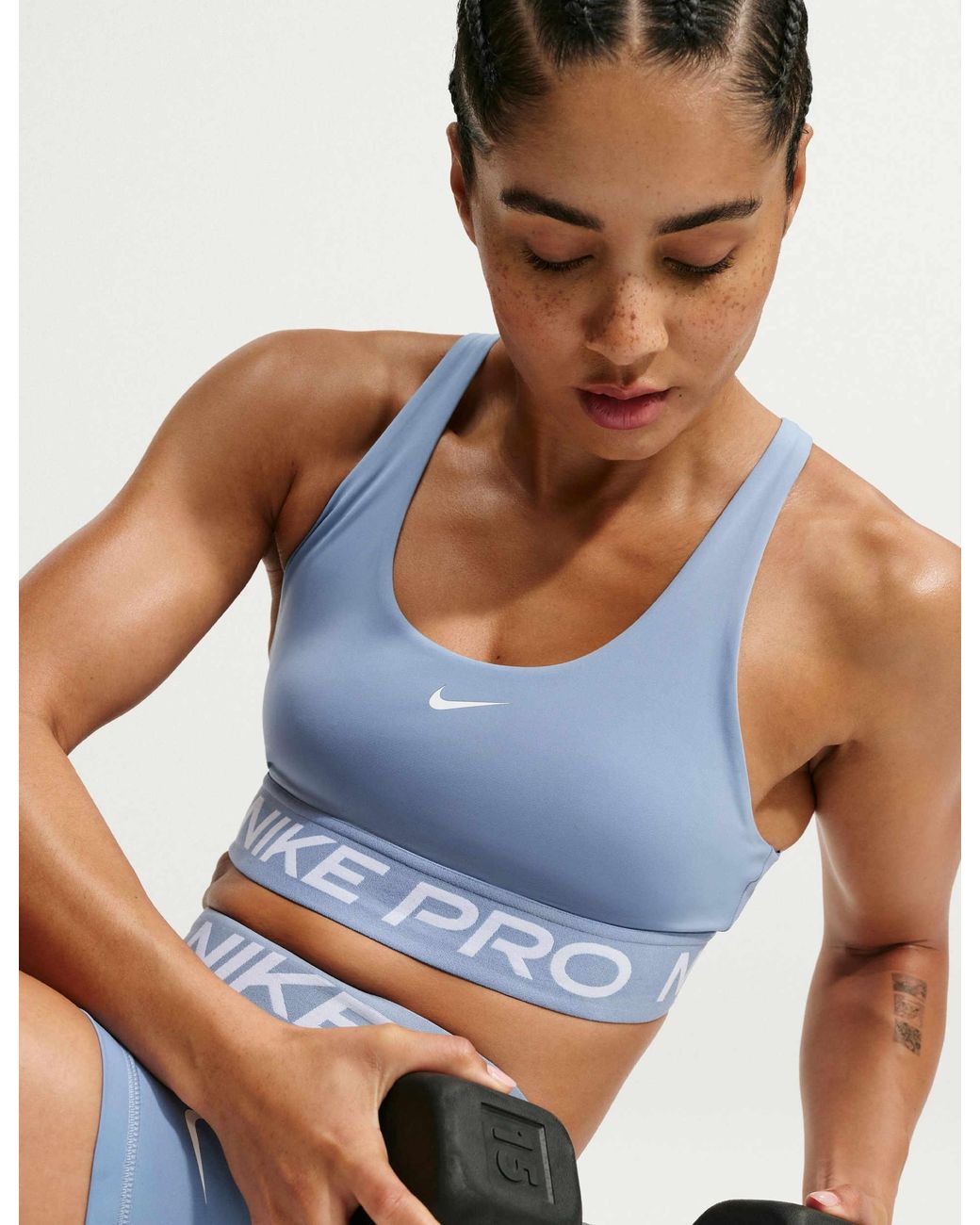 Nike Blue Women's Pro 365 Light Support Sports Bra
