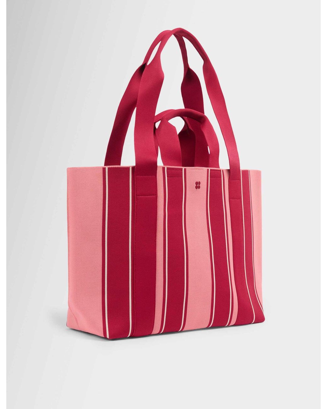 Sweaty Betty Red Women's Knitted Stripe Bag