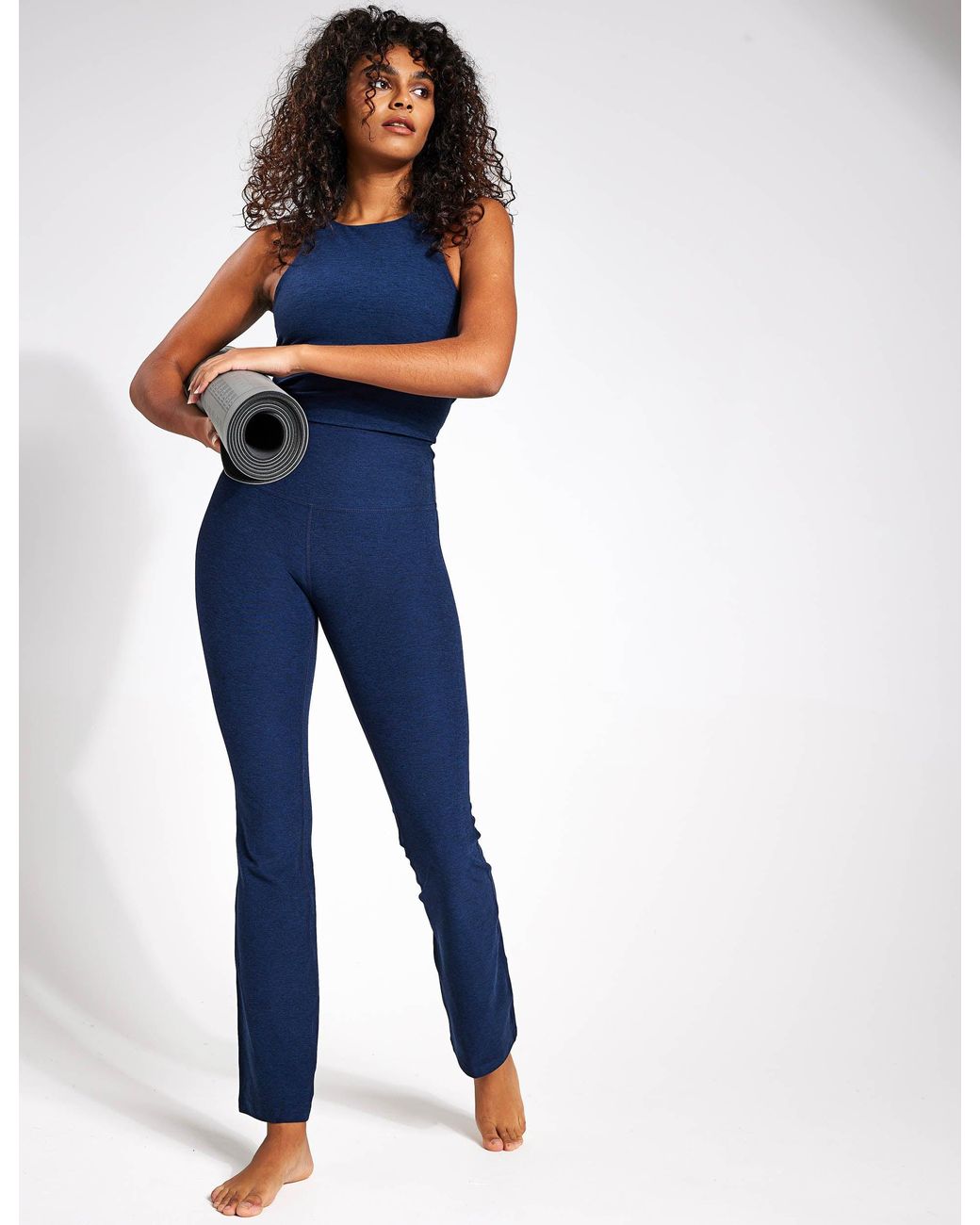 Beyond Yoga Blue Women's Spacedye Practice High Waisted Pant