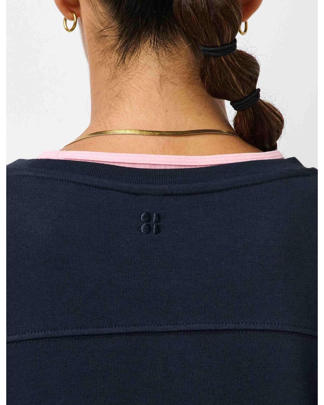 Sweaty Betty Blue Women's After Class Yoke Longline Sweatshirt