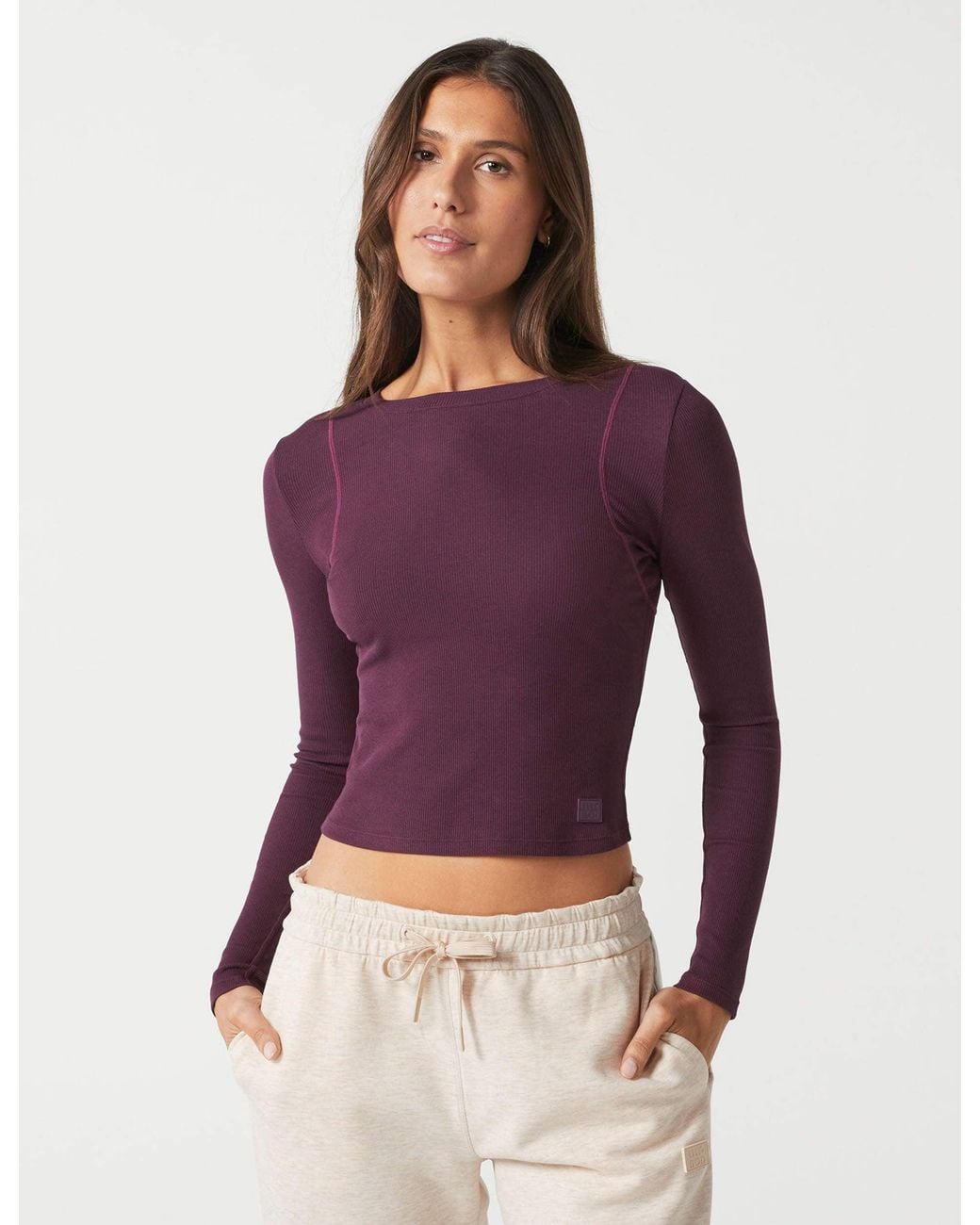 Lilybod Purple Women's Faro Long Sleeve Tech Tee
