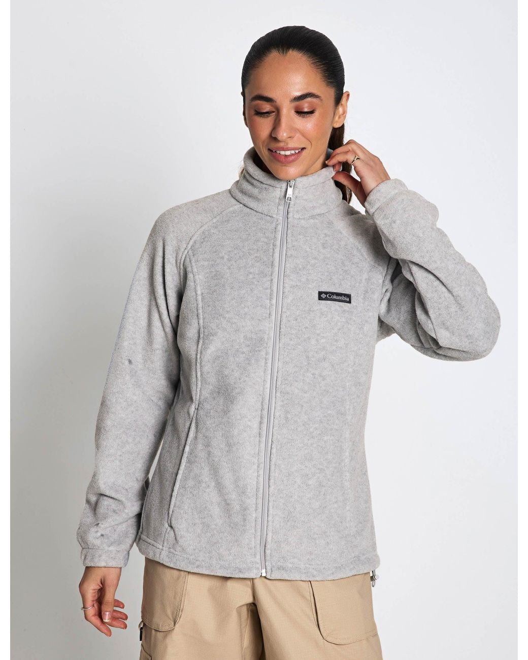 Columbia White Women's Benton Springs Full Zip Fleece Jacket