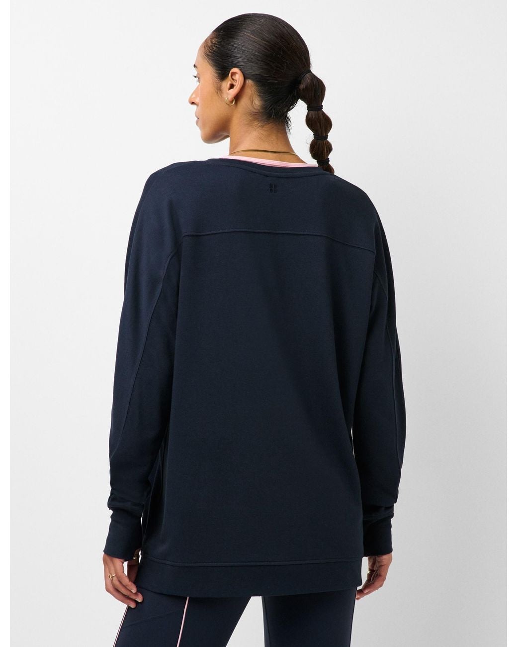 Sweaty Betty Blue Women's After Class Yoke Longline Sweatshirt