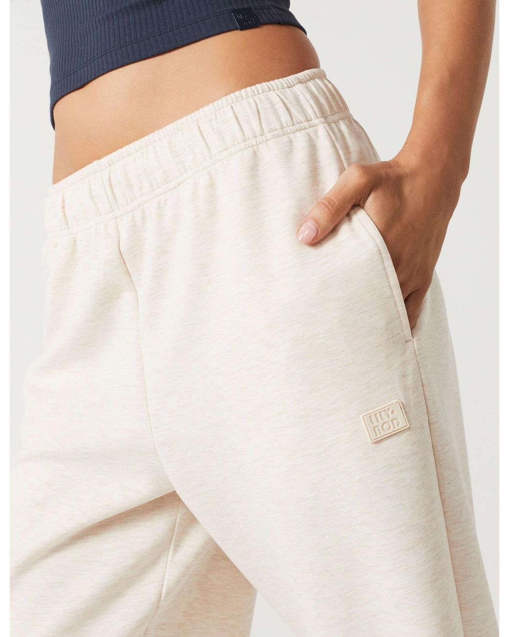 Lilybod White Women's Aimie Relaxed Fit Jogger