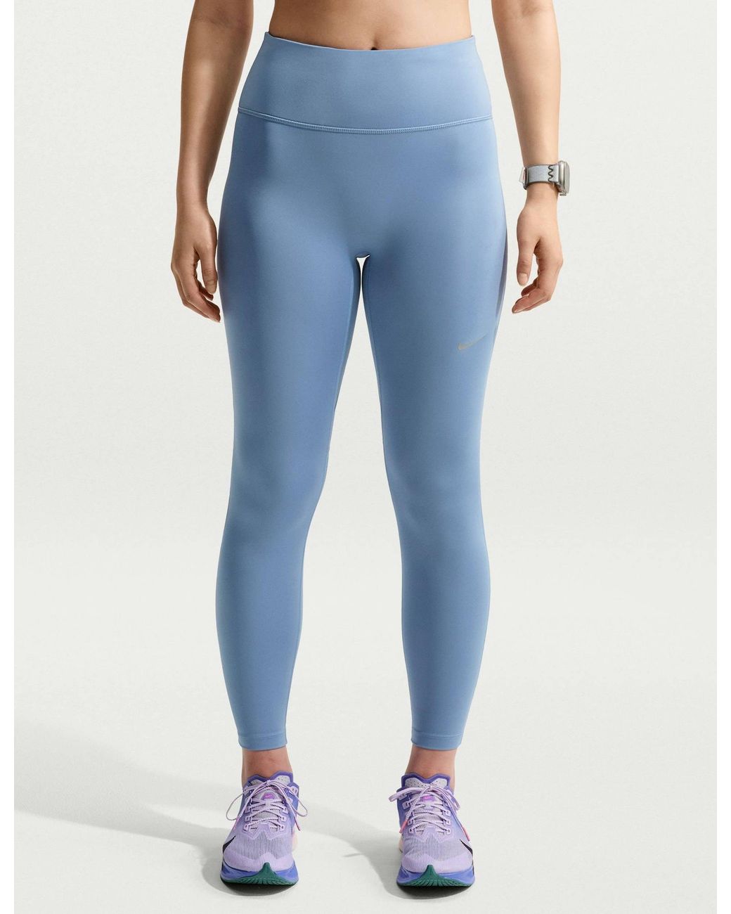Nike Blue Women's Tempo High Waisted 7/8 Running leggings