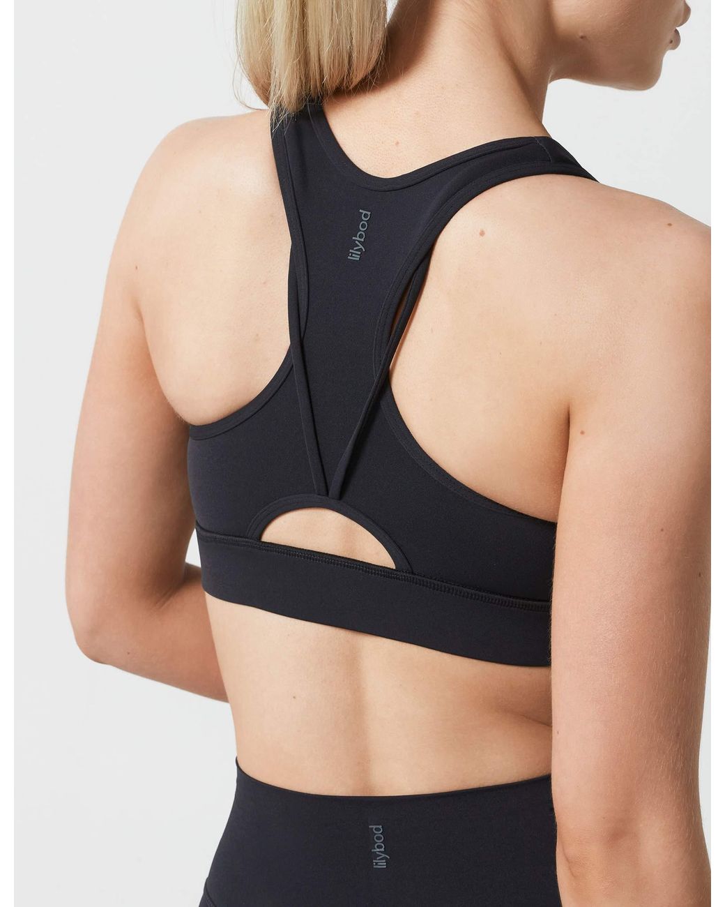 Lilybod Black Women's Frankie Cloud-core Sports Bra