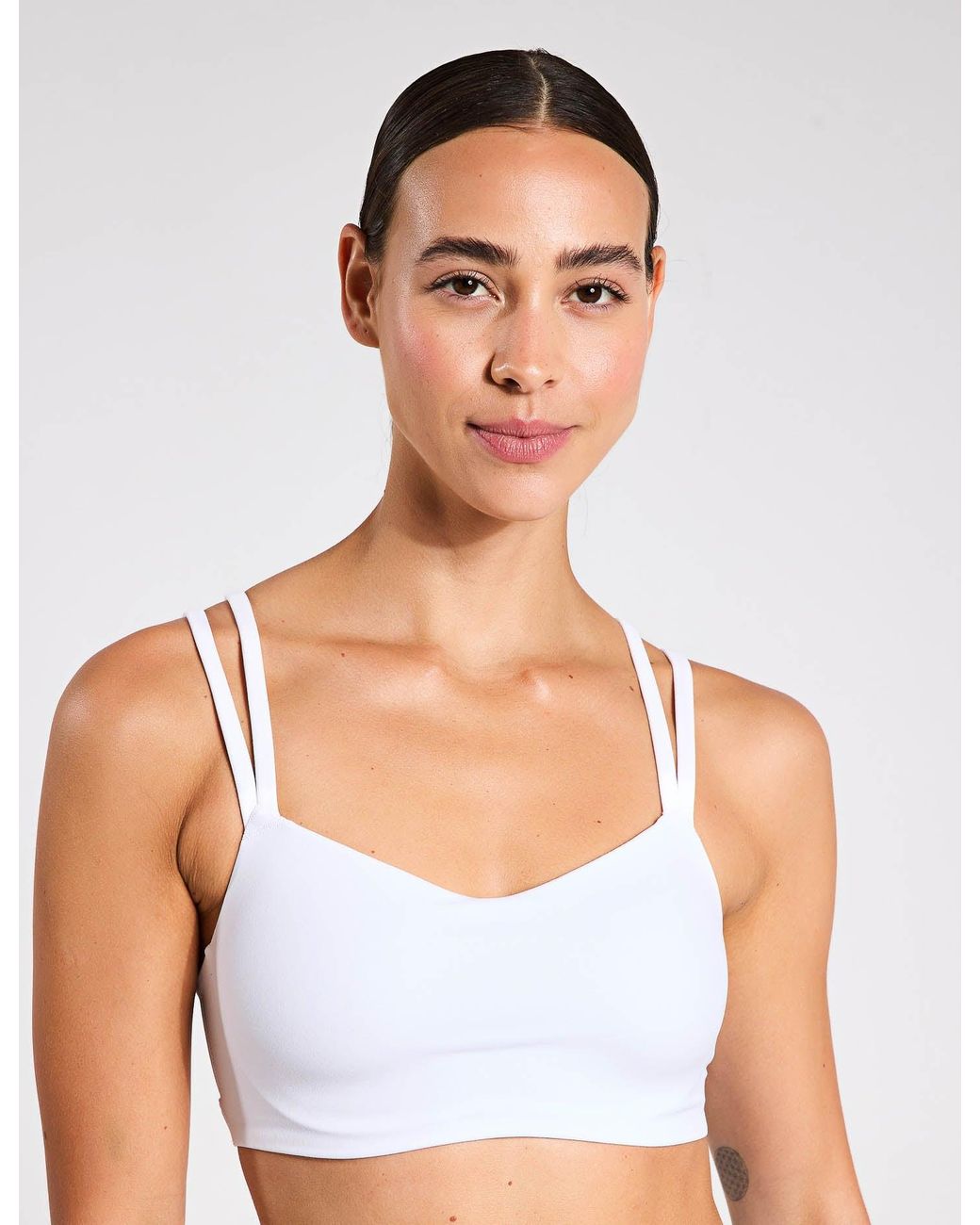 Nike Zenvy Strappy Light Support Padded Sports Bra in White Lyst UK