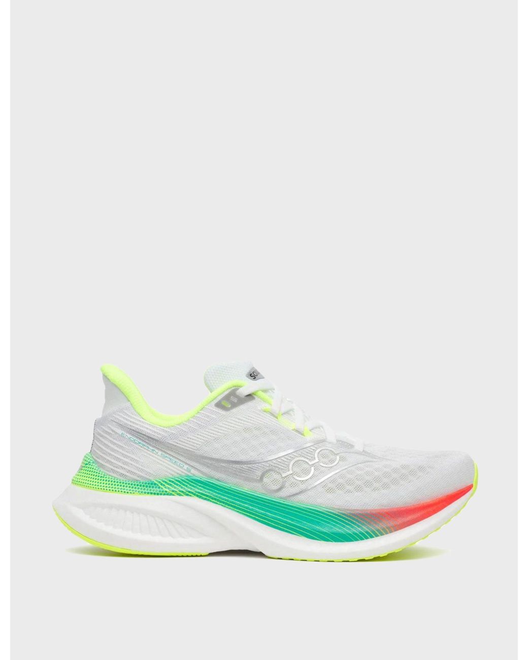Saucony Green Endo Speed 5 Road Running Shoes