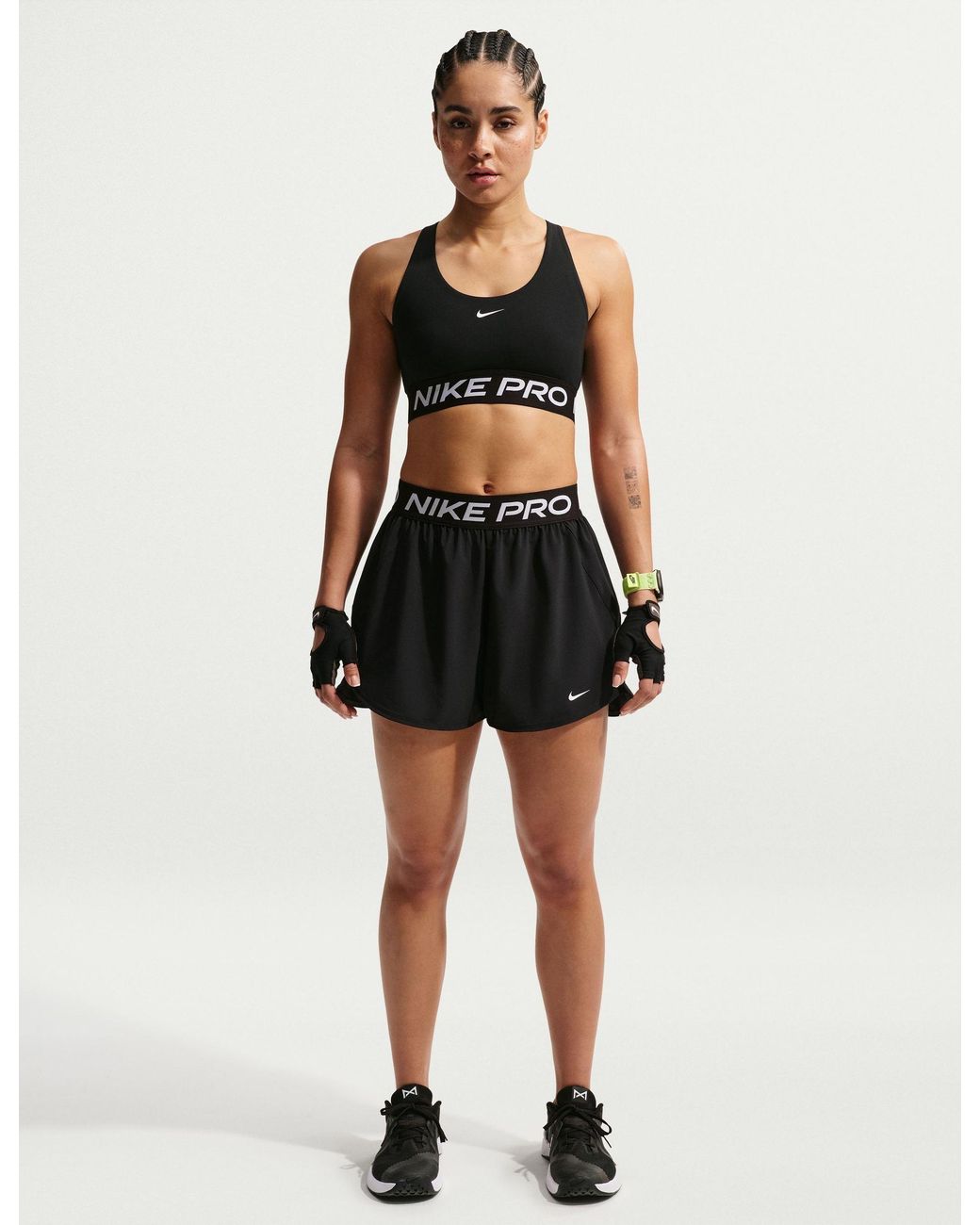 Nike Black Women's Pro 2-in-1 Shorts