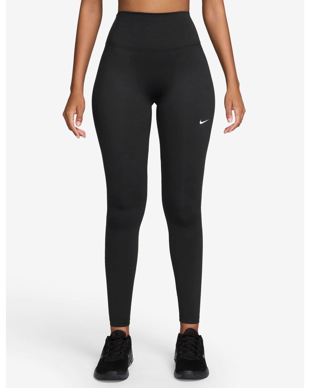 Nike Black Women's One Seamless Front High Waisted leggings