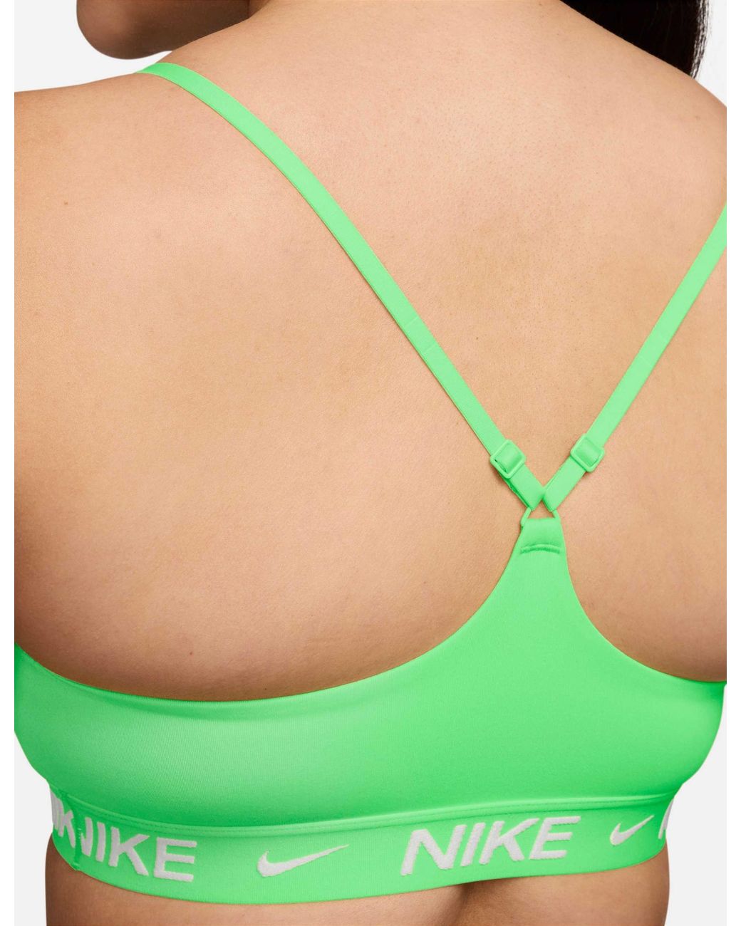 Nike Green Women's Indy Light Support Sports Bra