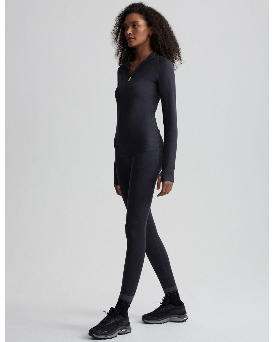 Varley Blue Women's Always Warm Half-zip Base Layer Top