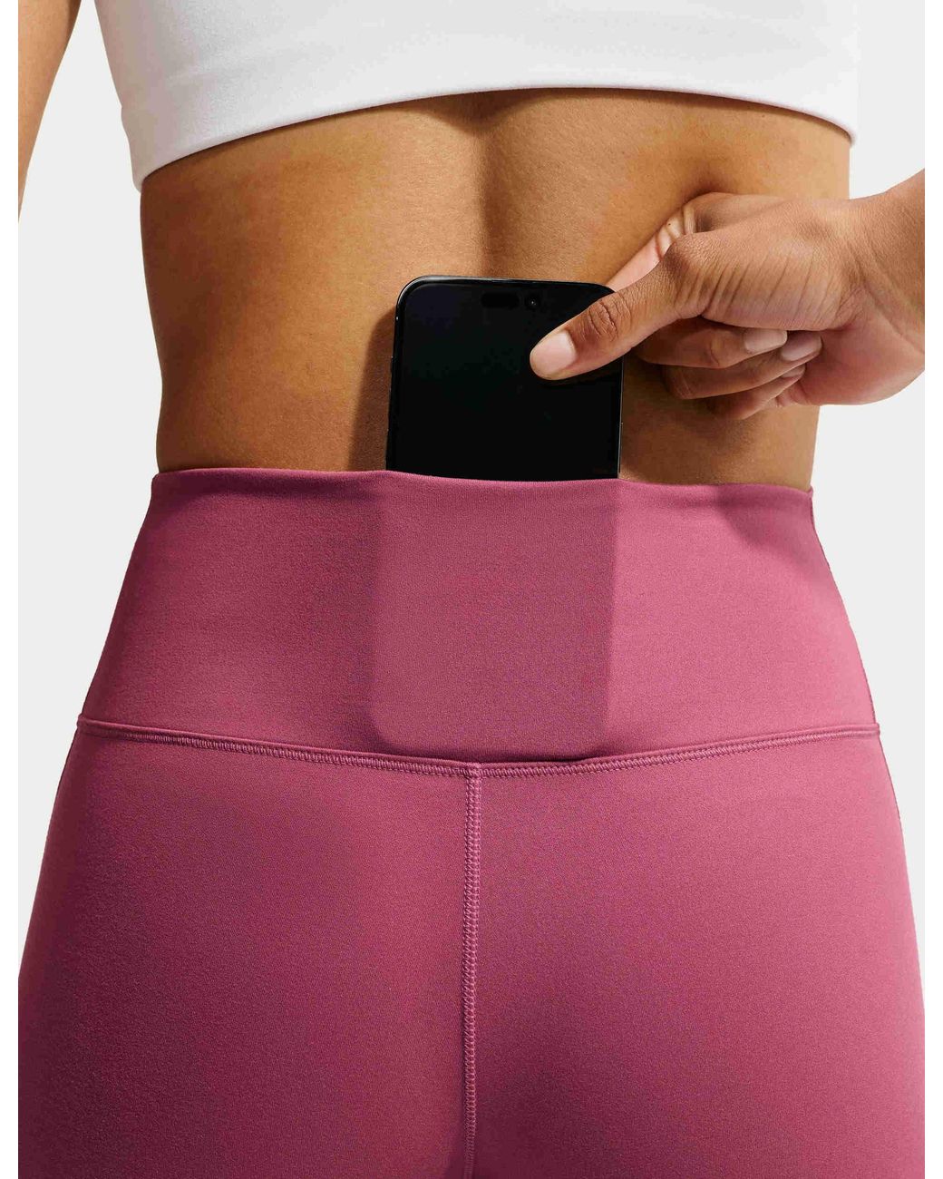 Nike Red Women's One High Waisted 7/8 leggings