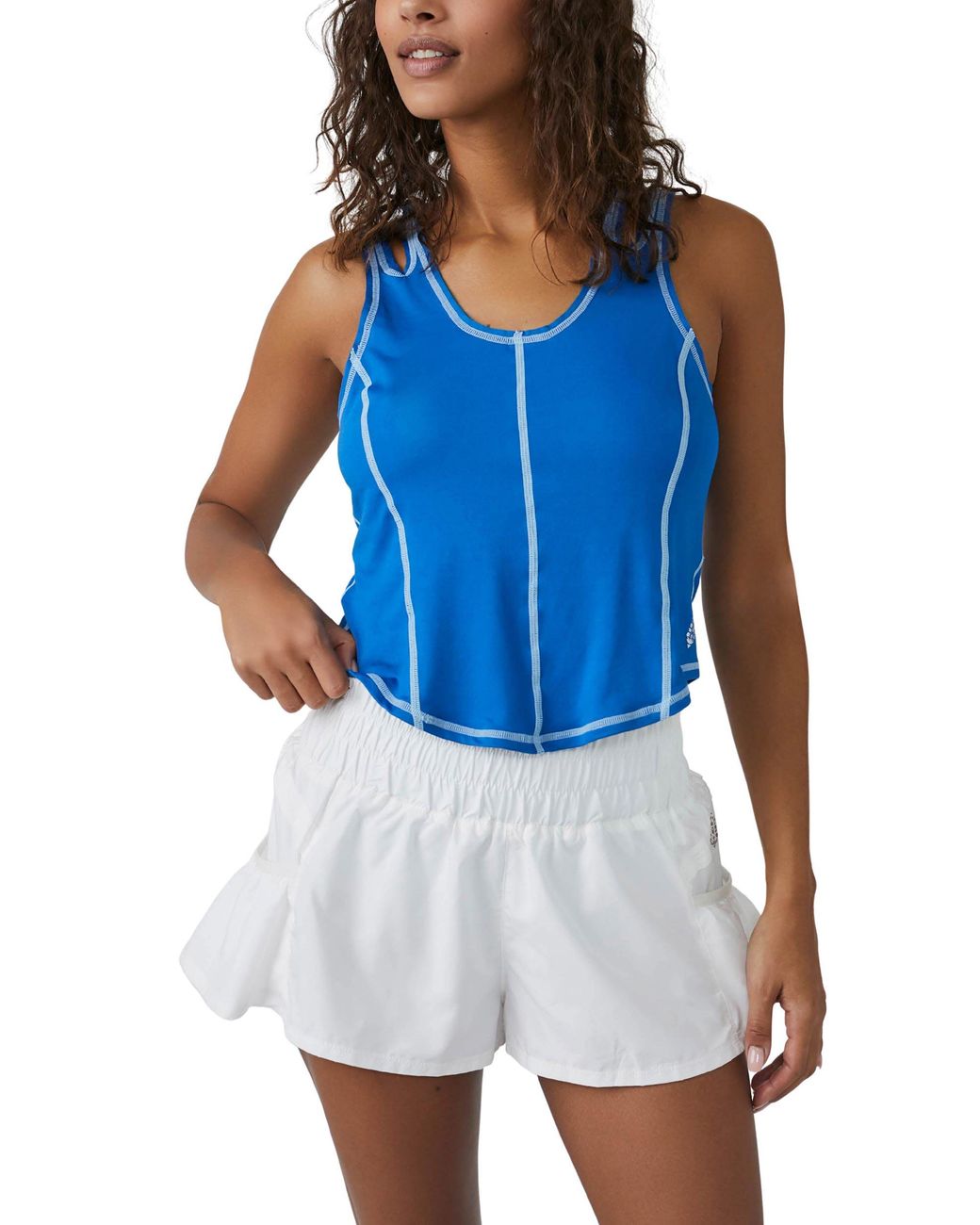 Fp Movement Blue Women's Get Your Flirt On Shorts
