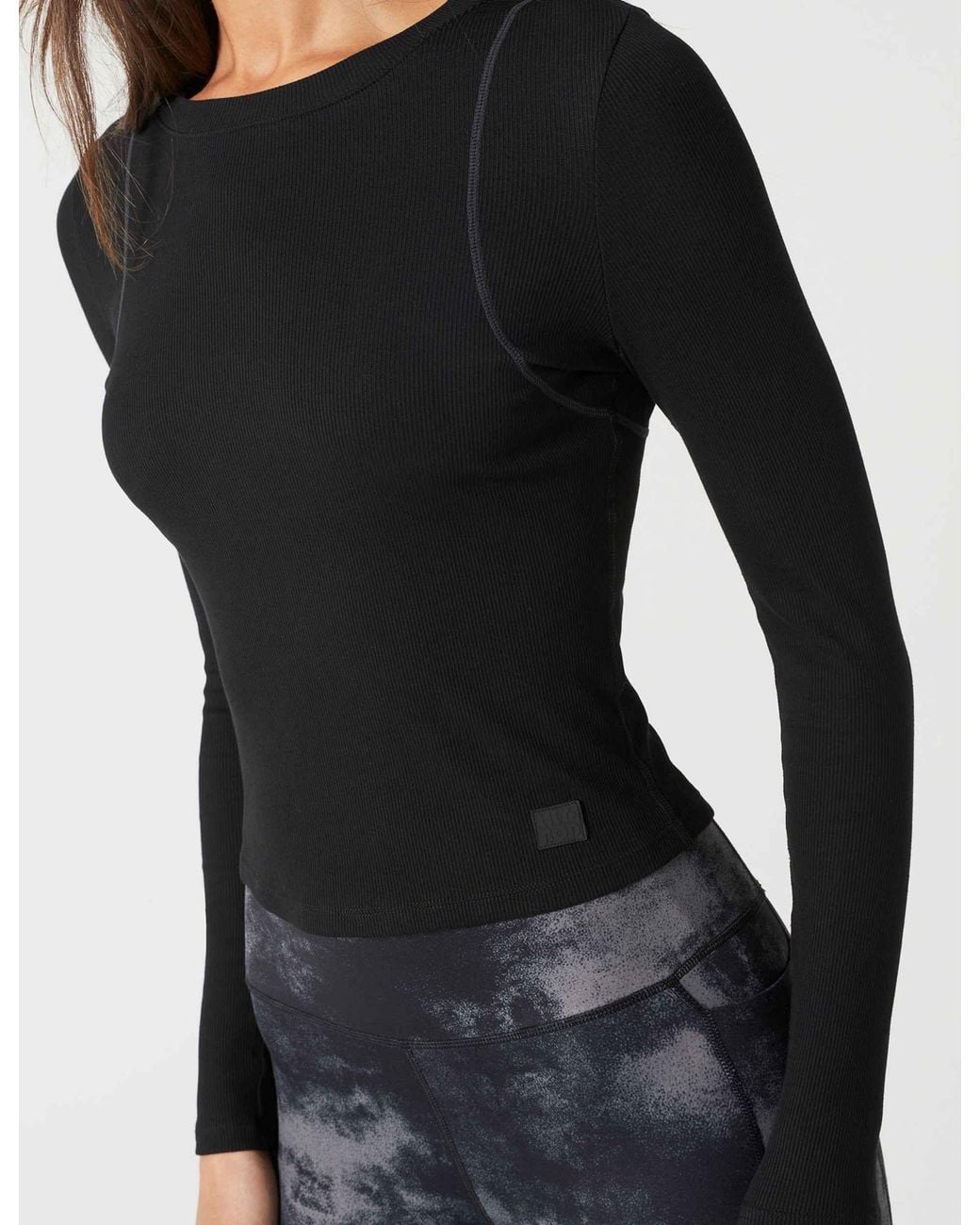 Lilybod Black Women's Faro Long Sleeve Tech Tee